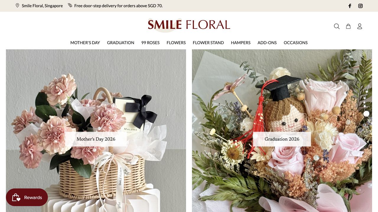 Smile Floral website