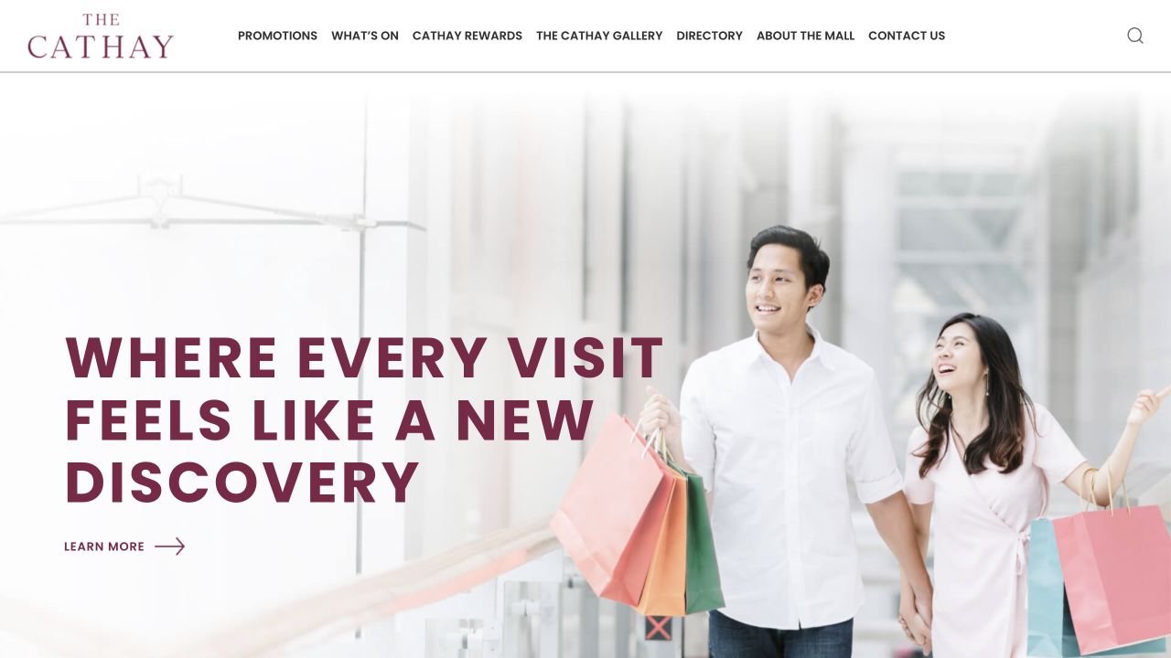 The Cathay website